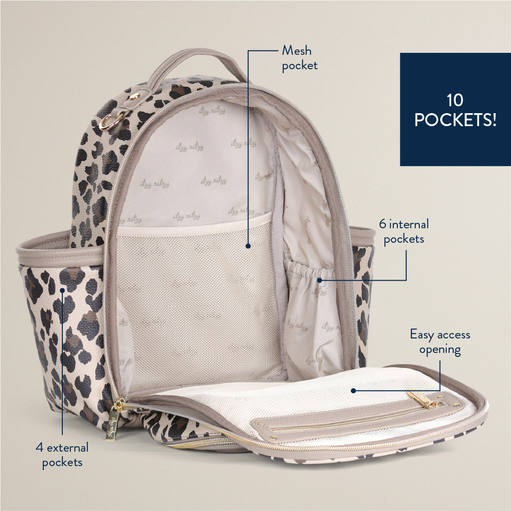 Itzy Mini Plus ™ Diaper Bag Diaper Bag ItzyRitzy Leopard