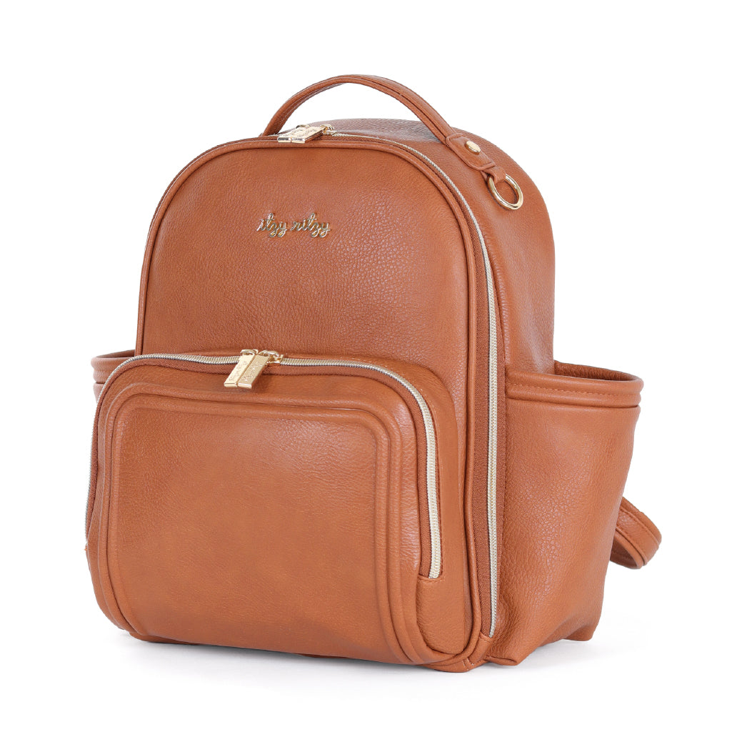 Itzy Mini Plu Diaper Bag Cognac