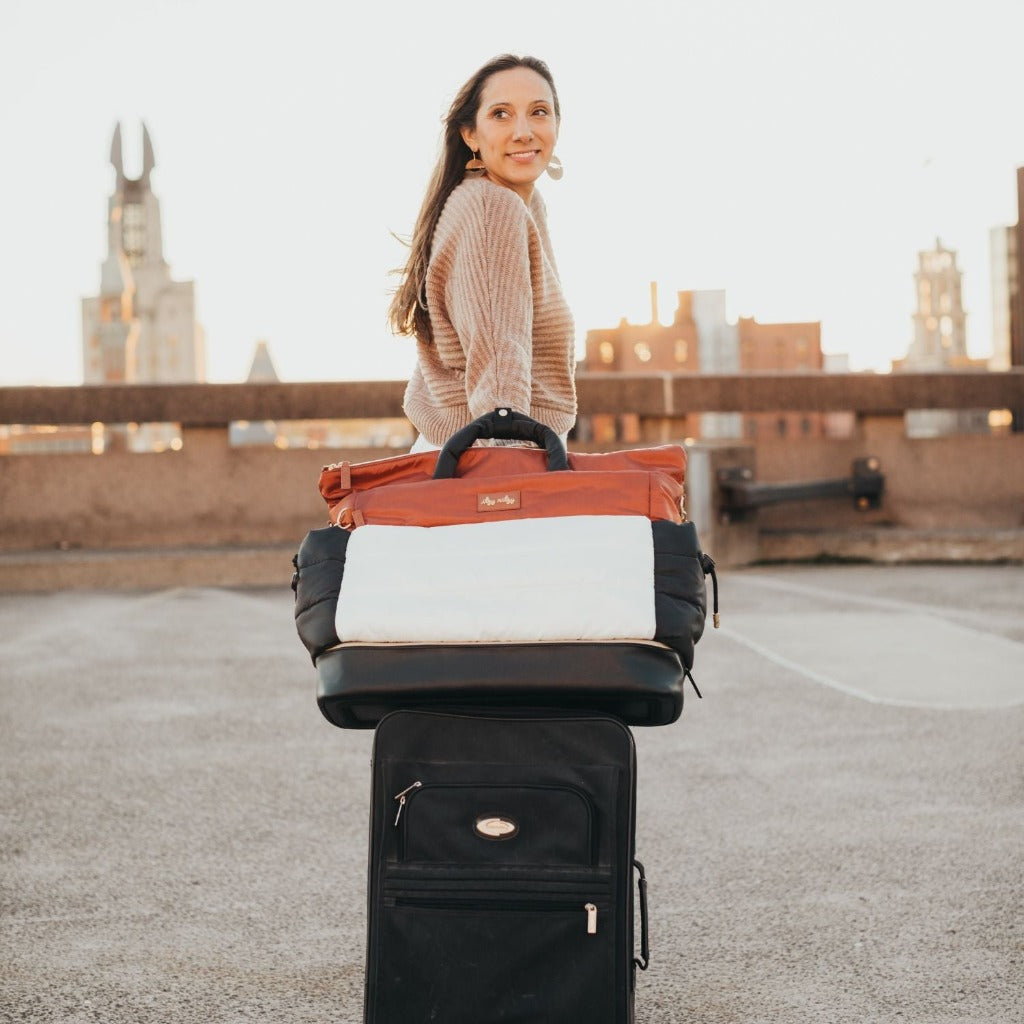 Dream Weekender Diaper Bags Coffee and Cream