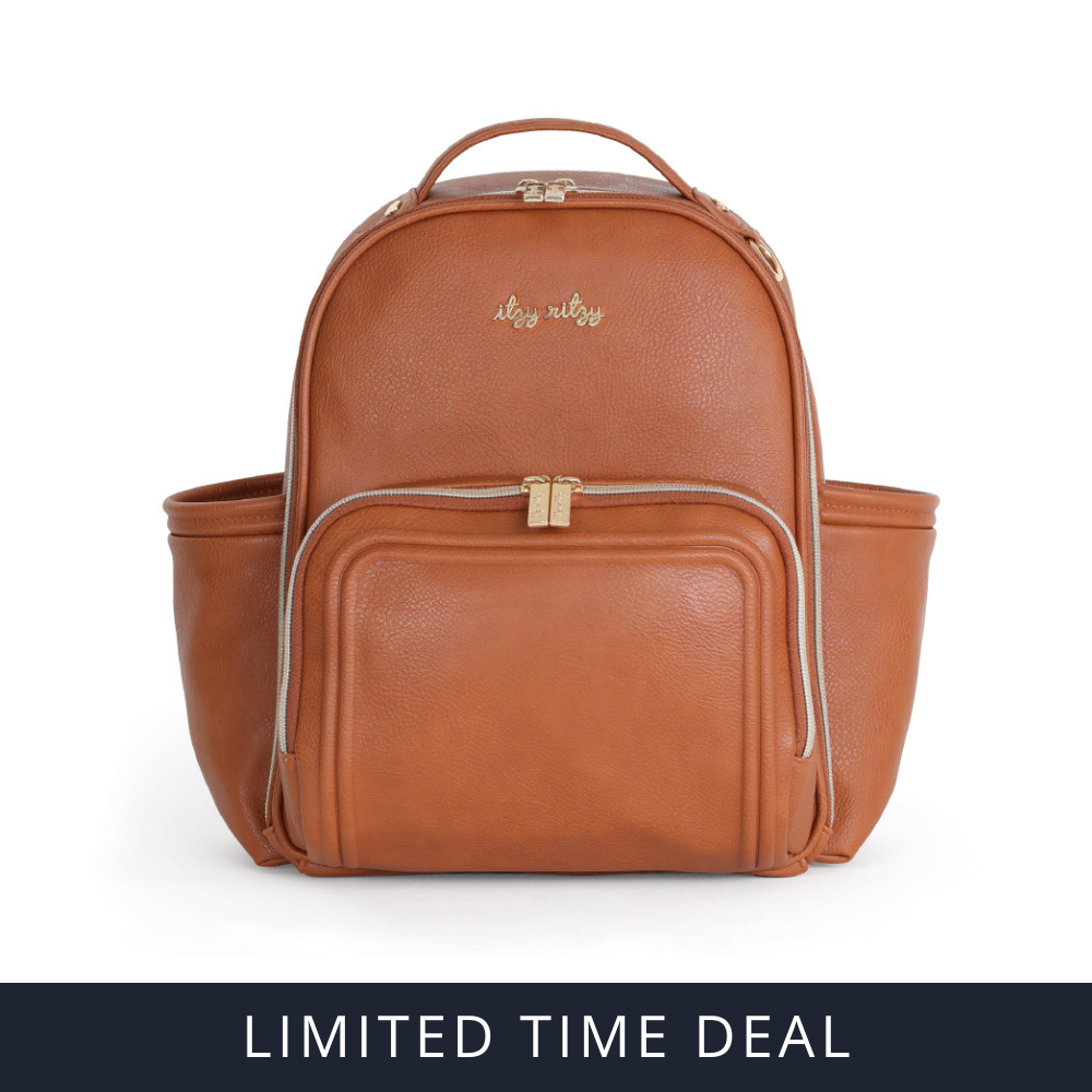 Itzy Mini Plu Diaper Bag Cognac