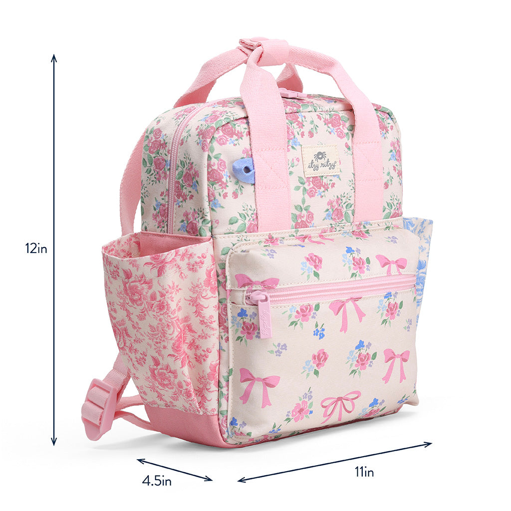 Itzy Bitzy Bag™ Toddler Backpack Ribbons & Roses