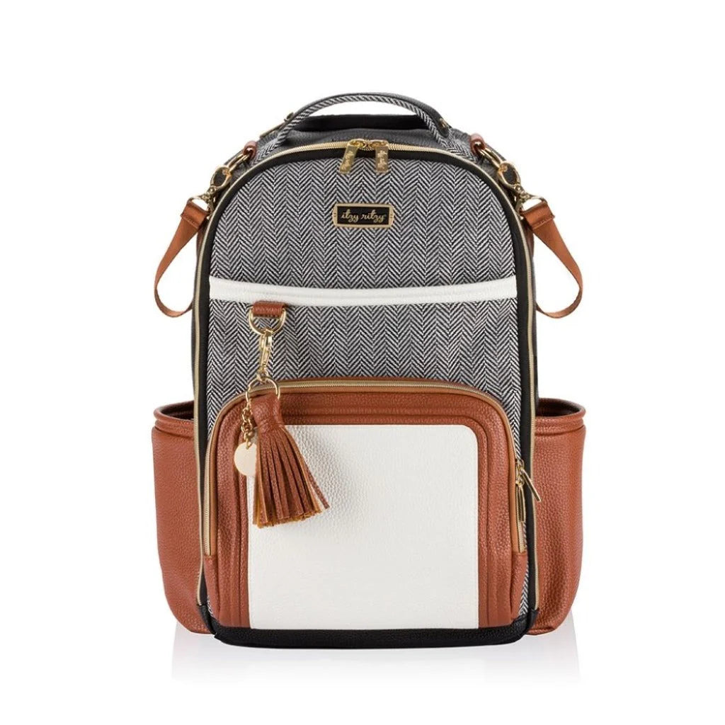 Boss Plus™ Bag Backpack Diaper Bag Coffee and Cream