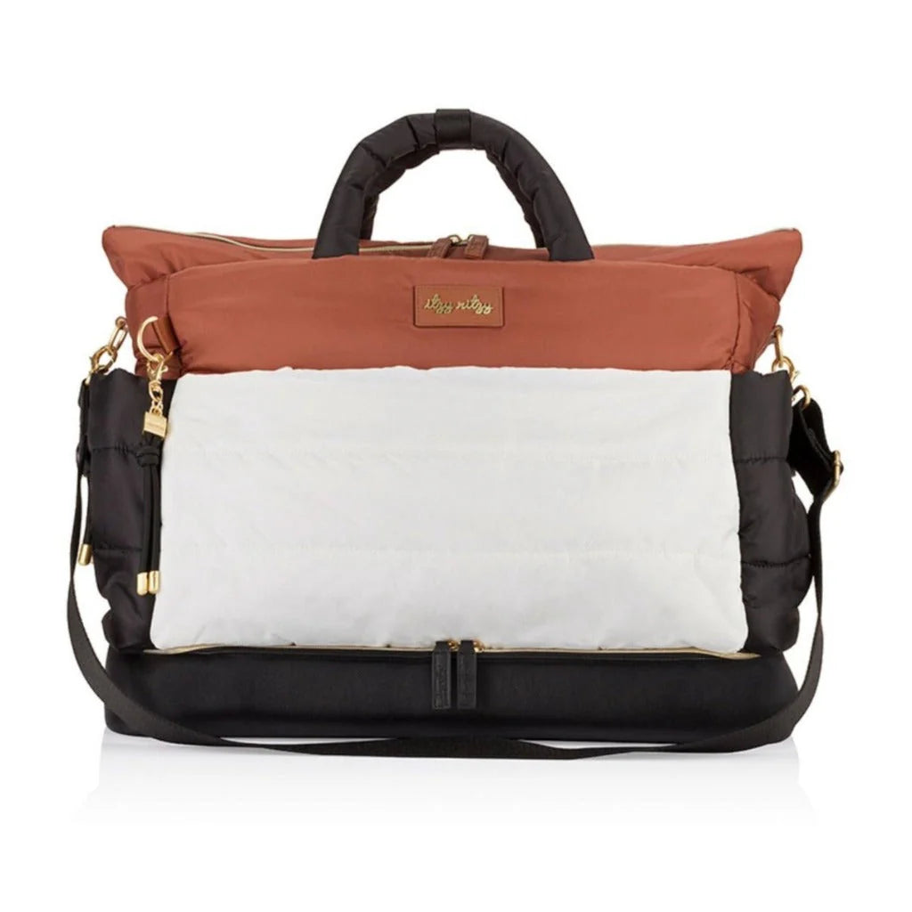 Dream Weekender Diaper Bags Coffee and Cream
