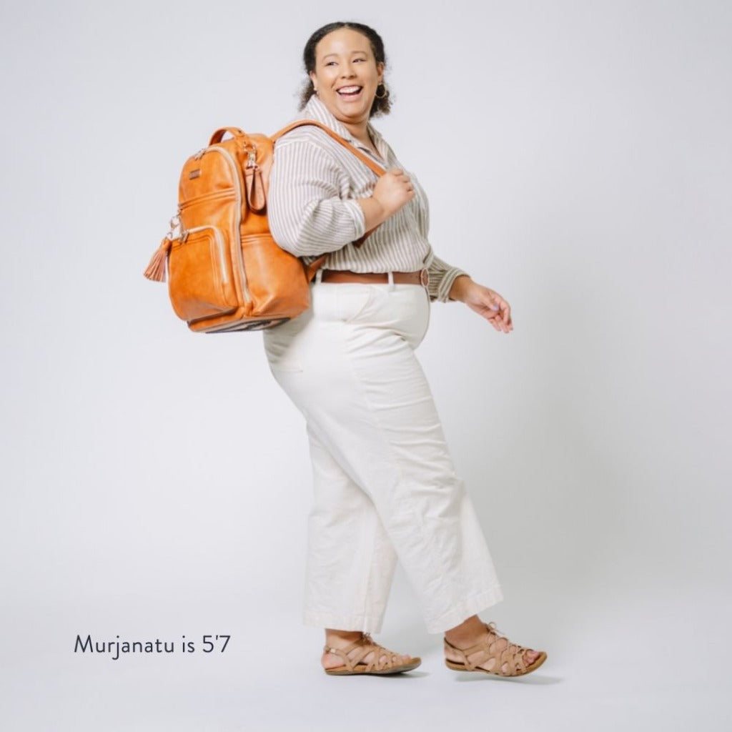 Boss Plus™ Bag Backpack Diaper Bag Cognac