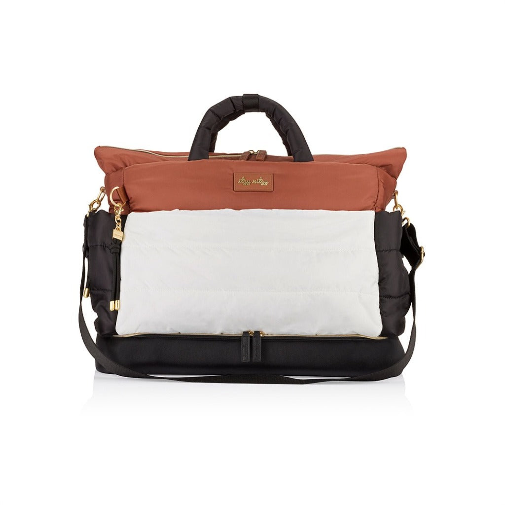 Dream Weekender Diaper Bags Coffee and Cream