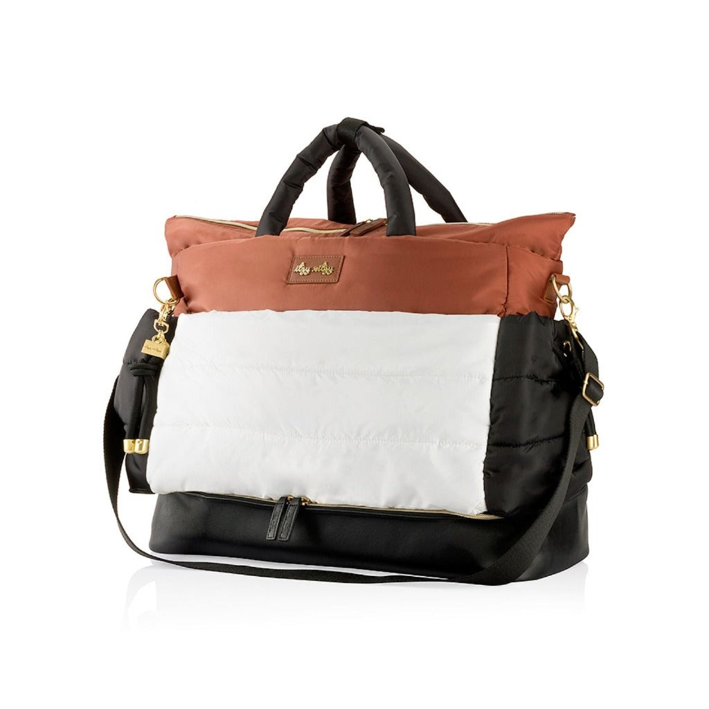 Dream Weekender Diaper Bags Coffee and Cream