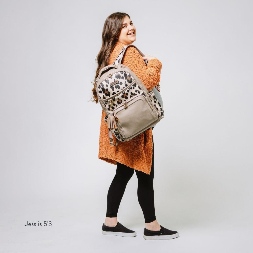 Boss Plus™ Bag Backpack Diaper Bag Leopard