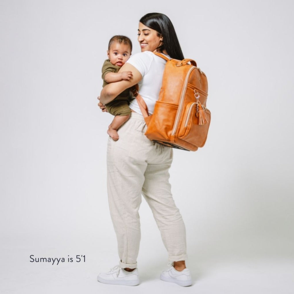 Boss Plus™ Bag Backpack Diaper Bag Cognac