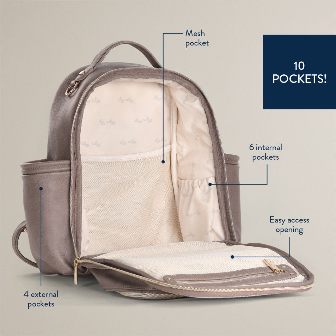 Itzy Mini Plus ™ Diaper Bag Diaper Bag ItzyRitzy Vanilla Latte