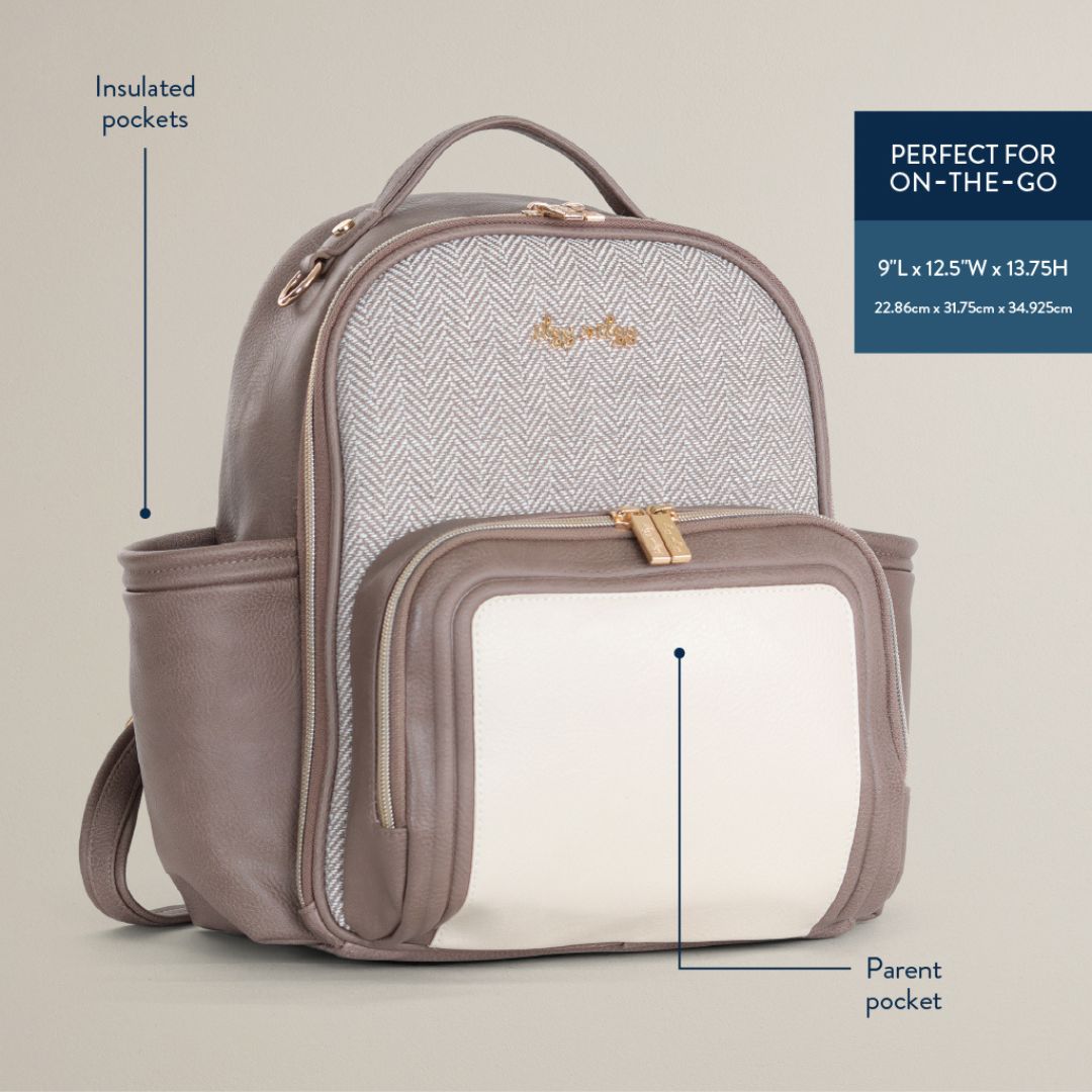 Itzy Mini Plus ™ Diaper Bag Diaper Bag ItzyRitzy Vanilla Latte