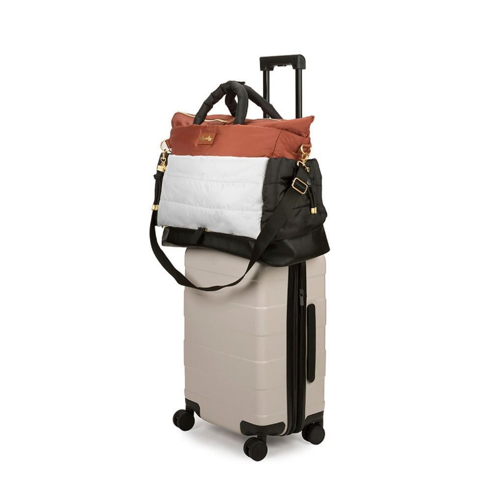 Dream Weekender Diaper Bags Coffee and Cream