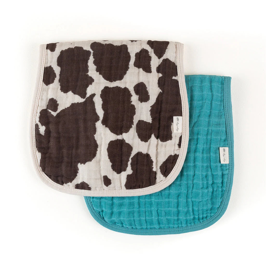Itzy Burp Cloths Cow Print