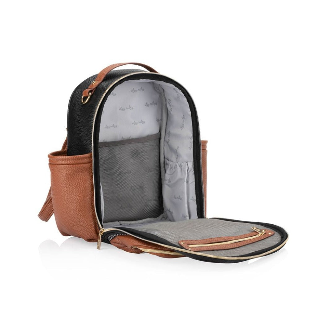 Itzy Mini Plu Diaper Bag Coffee and Cream