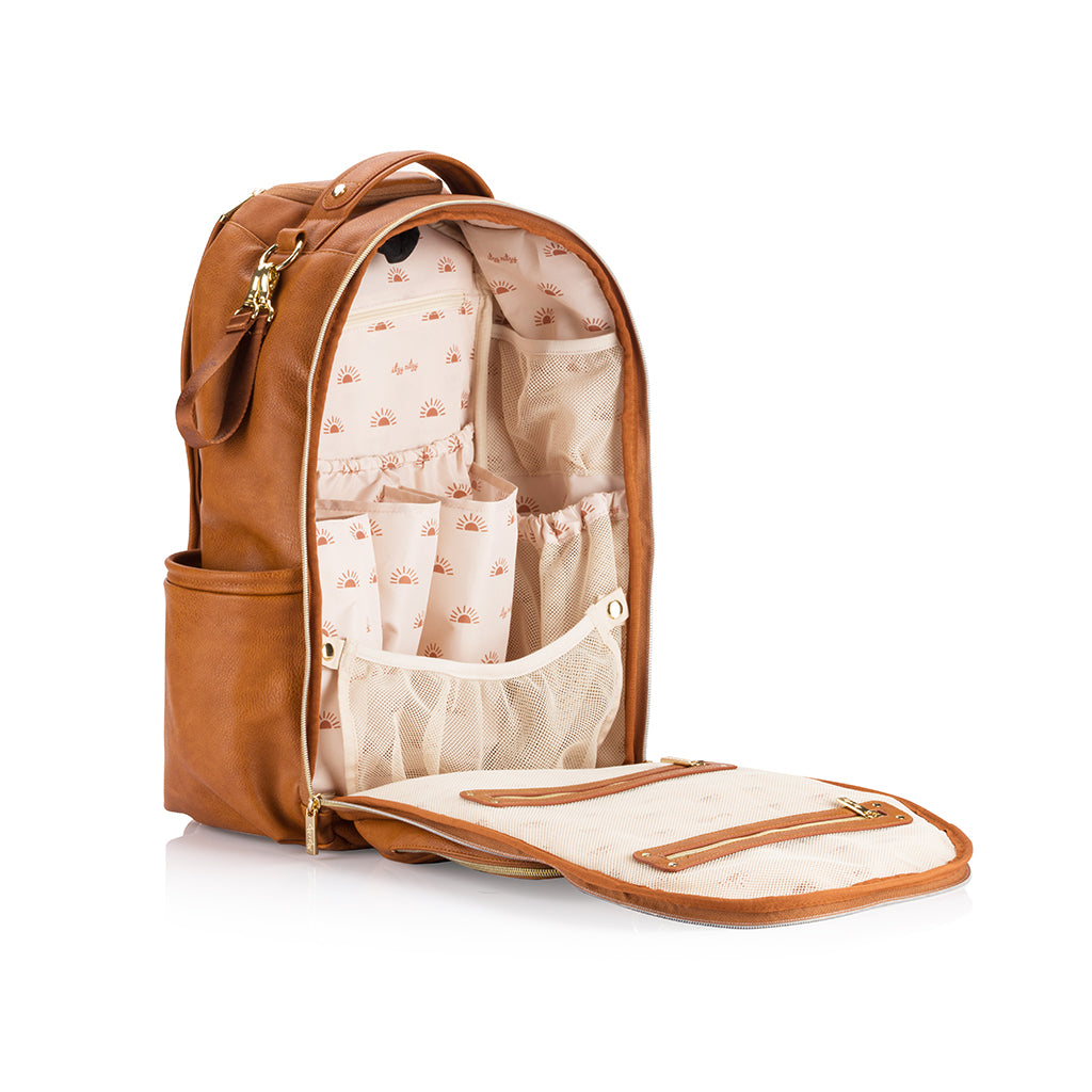 Boss Plus Bag Backpack Diaper Bag Cognac