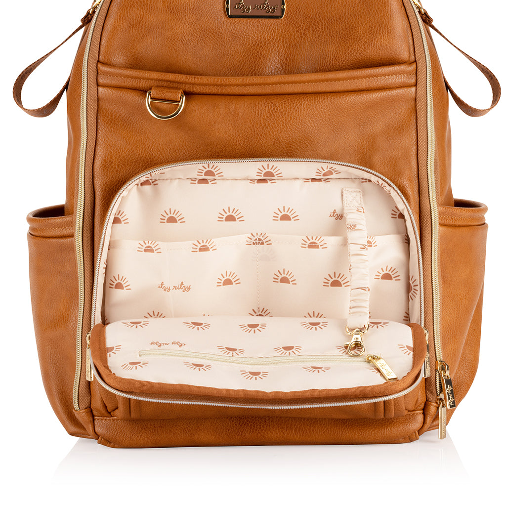 Boss Plus Bag Backpack Diaper Bag Cognac
