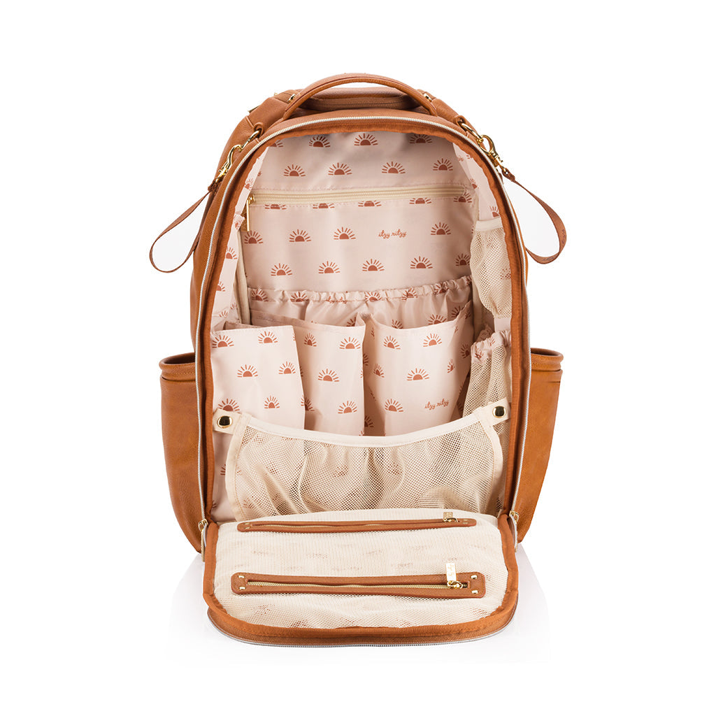 Boss Plus Bag Backpack Diaper Bag Cognac