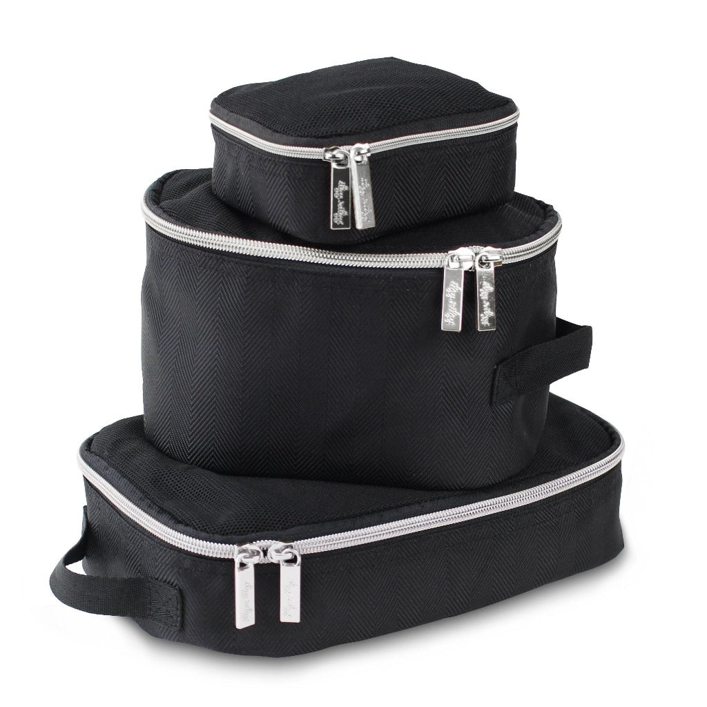 Packing Cubes Black and Gold