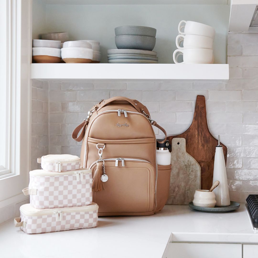 Packing Cubes Taupe Checkerboard
