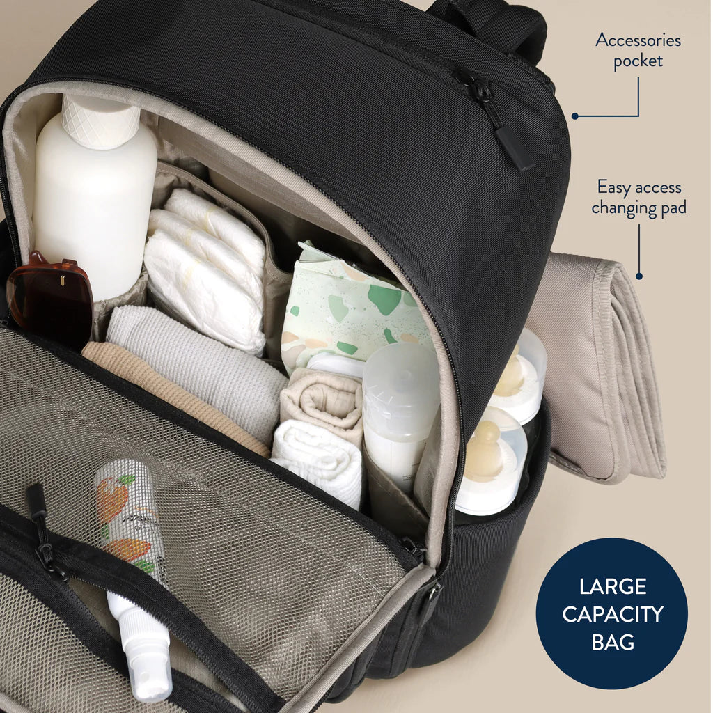 Belong Utility Backpack Diaper Bag Black