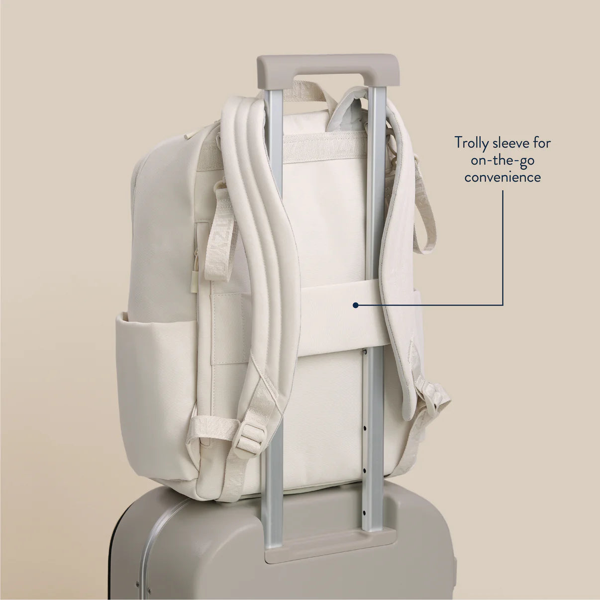 Belong Utility Backpack Diaper Bag Cream