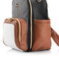 Itzy Mini Plu Diaper Bag Coffee and Cream
