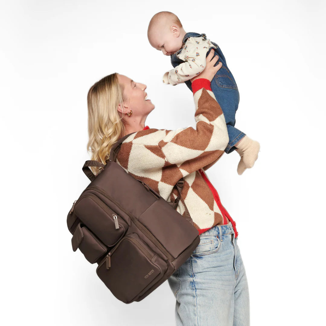 Belong Utility Backpack Diaper Bag Mocha