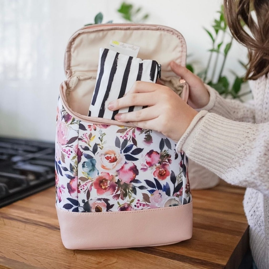 Chill Like A Boss™ Bottle Bag Bottle Bag Itzy Ritzy Blush Floral 