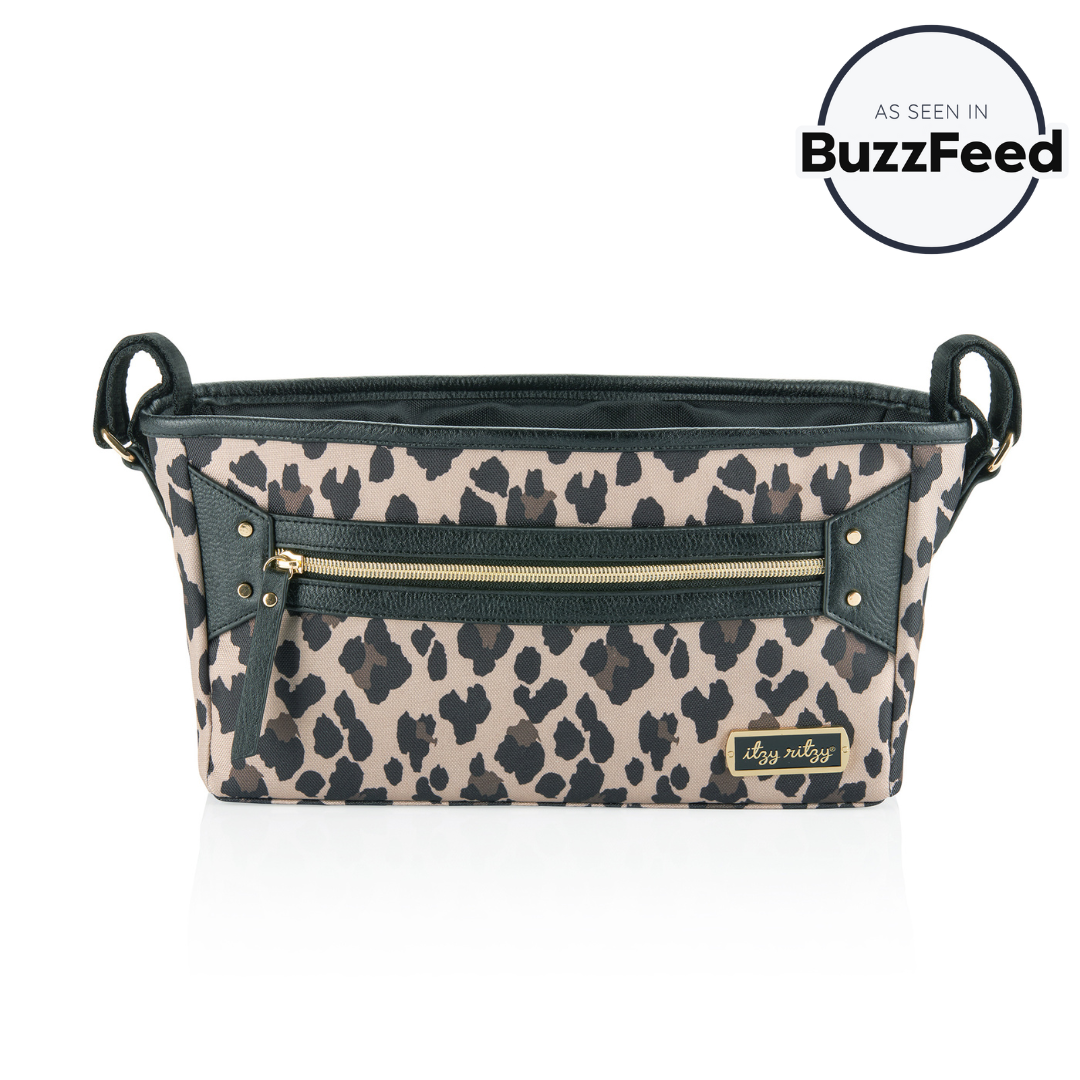 Stroller Caddy - Handy Stroller Storage Storage Itzy Ritzy® Leopard