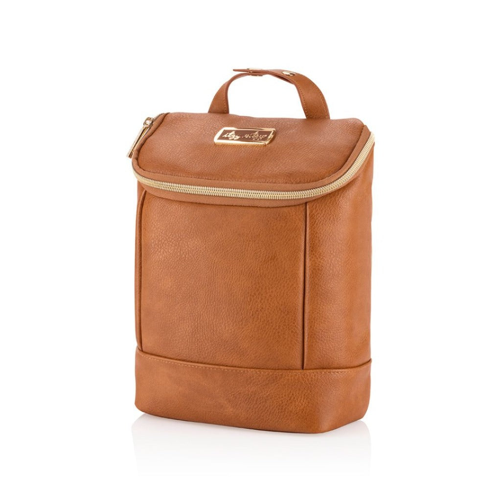 Chill Like A Boss™ Bottle Bag - Ships Week of 1/25 Bottle Bag Itzy Ritzy Cognac