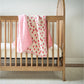 Itzy Muslin Blanket Strawberries and Cream