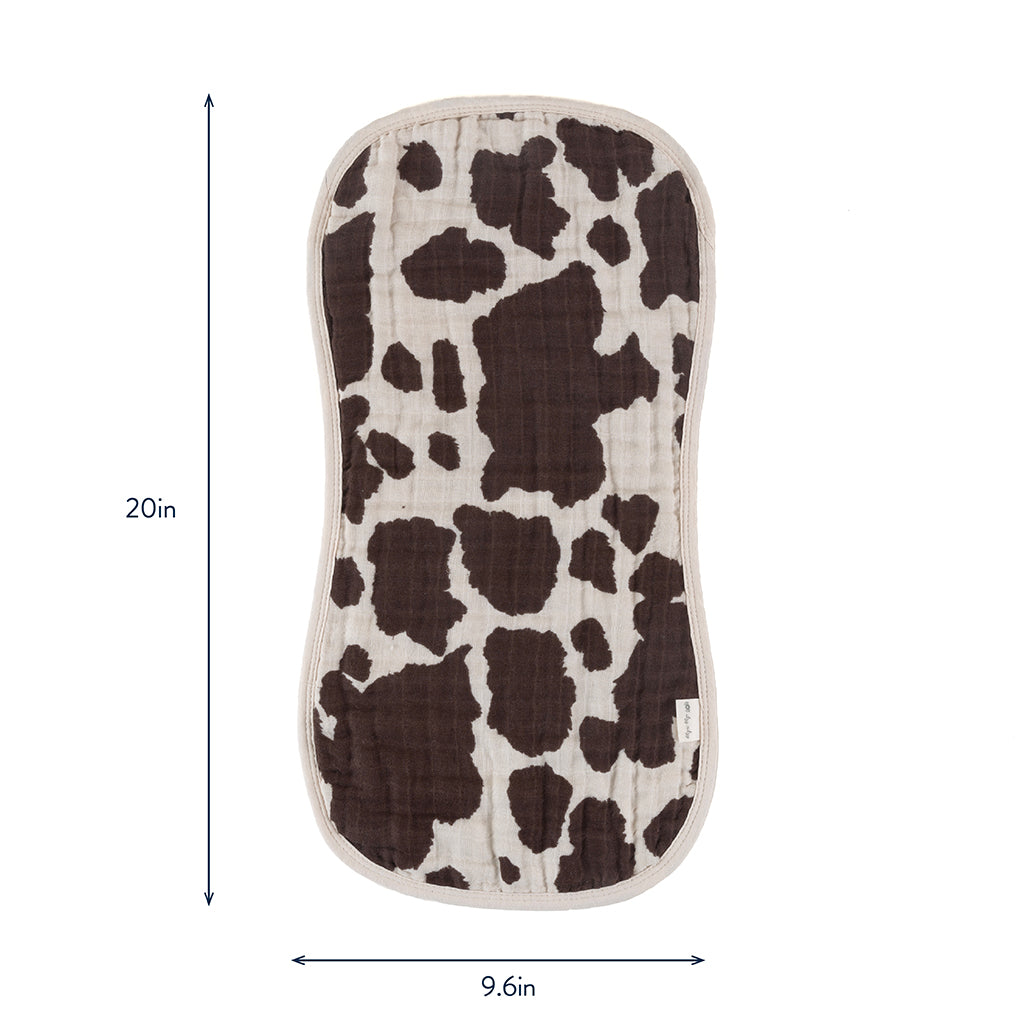 Itzy Burp Cloths Cow Print