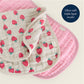 Itzy Burp Cloths Strawberries and Cream