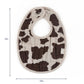 Itzy Muslin Bibs Cow Print