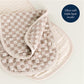 Itzy Burp Cloths Toast Checkerboard