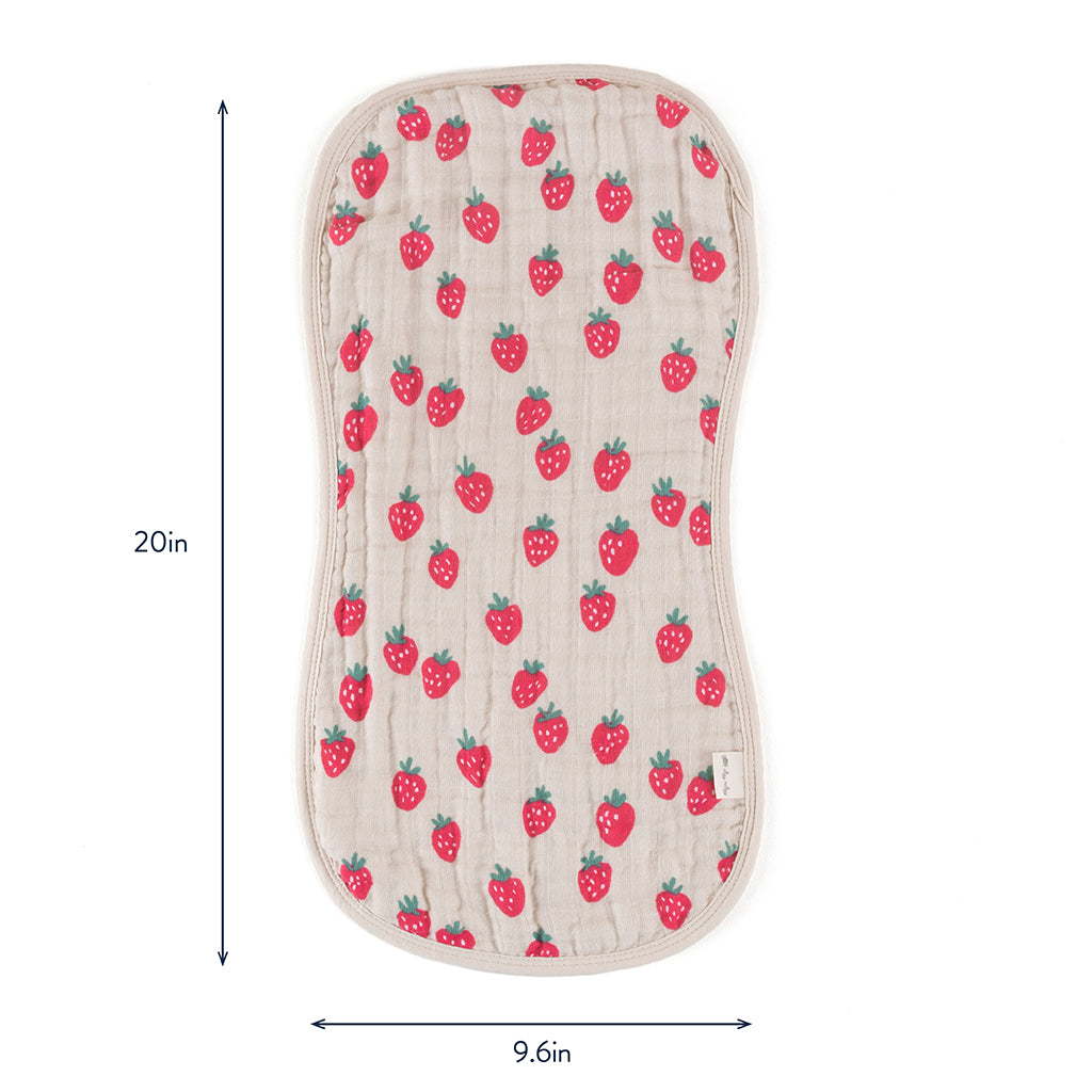 Itzy Burp Cloths Strawberries and Cream