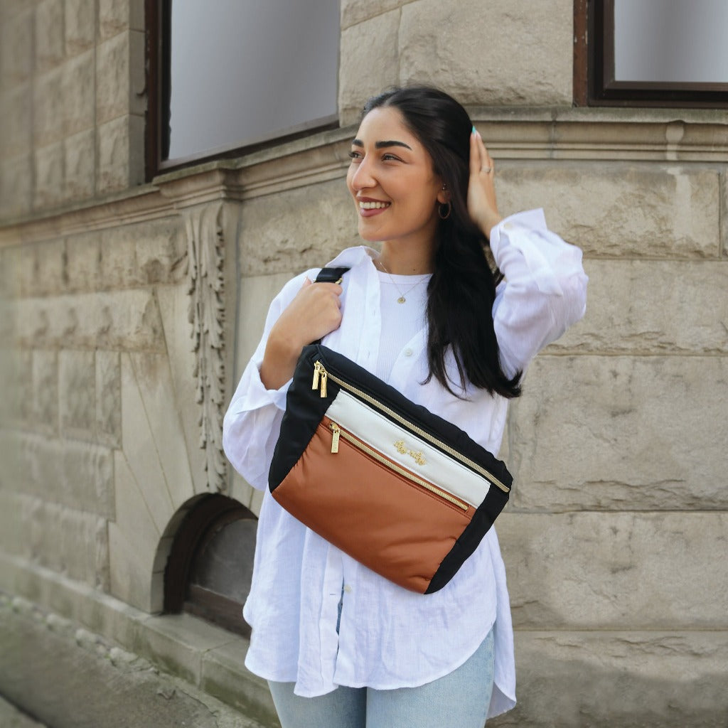 Ritzy Pack Park Diaper Bag Coffee and Cream