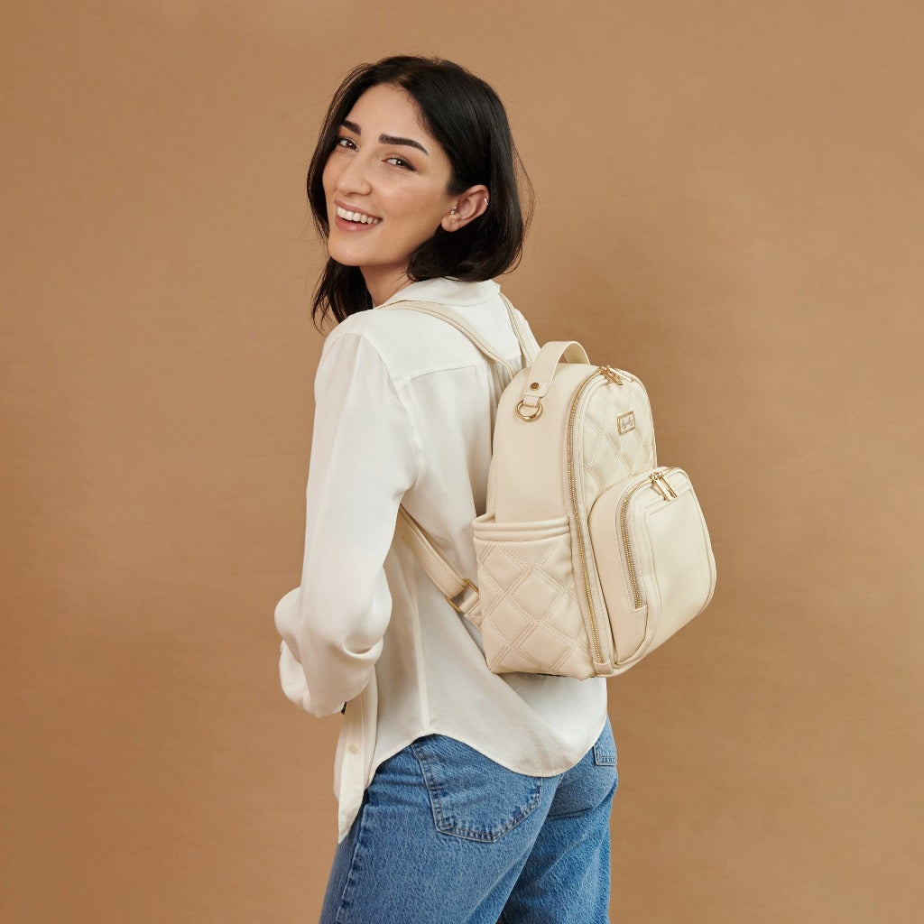Itzy Mini Plu Diaper Bag Milk and Honey